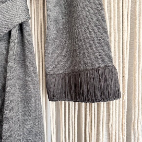 Alice + Olivia Gray Belted Sweater Dress Medium/Large holiday Winter EUC - Picture 4 of 10